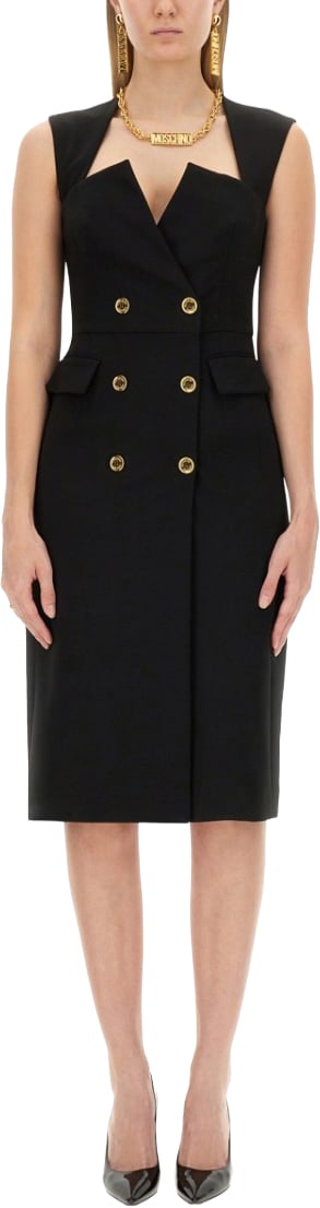Moschino Crepe Dress Zwart