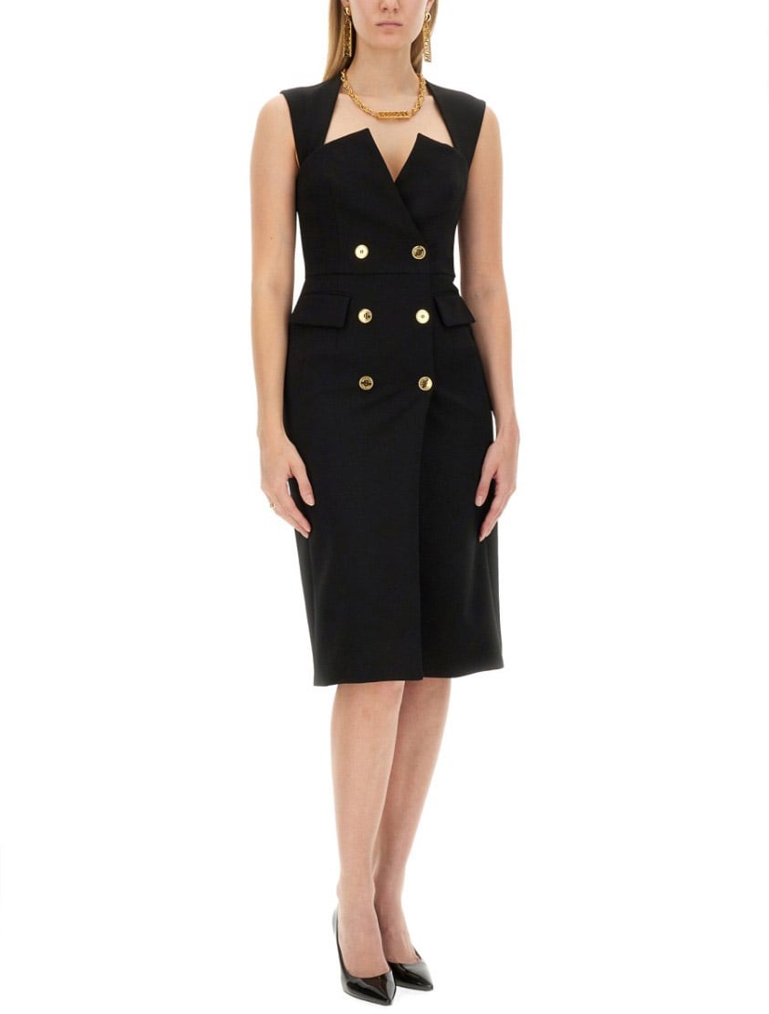 Moschino Crepe Dress Zwart