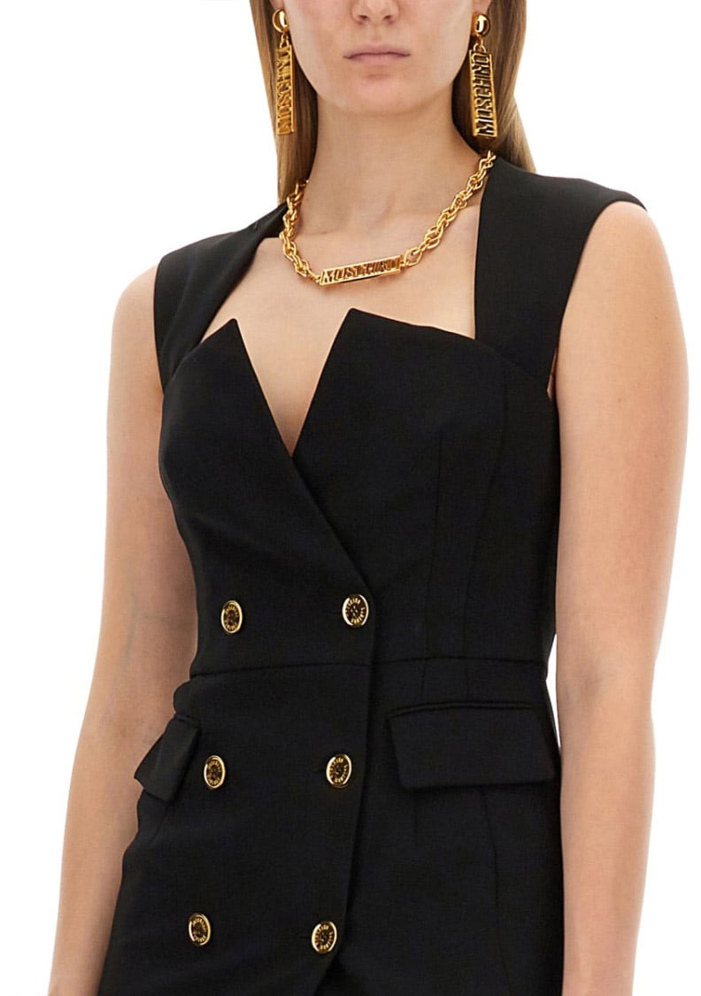 Moschino Crepe Dress Zwart