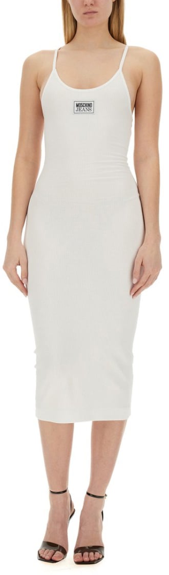 Moschino Ribbed Dress Wit