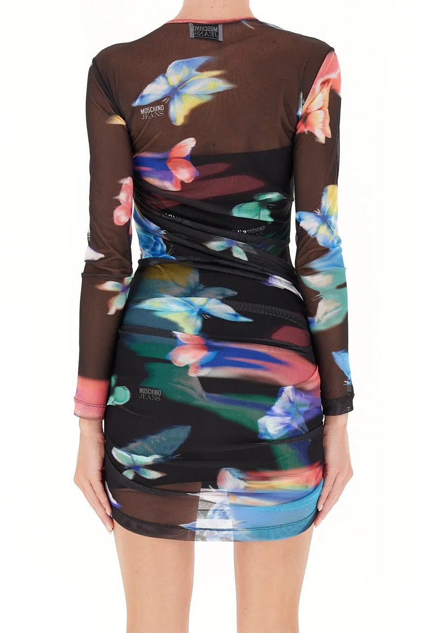 Moschino Dresses Nero Fantasia Zwart