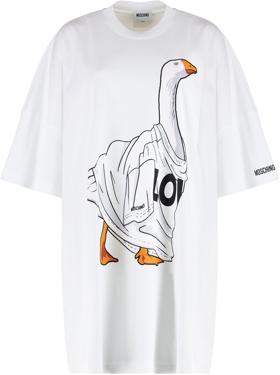 Moschino Cotton mini-dress Wit