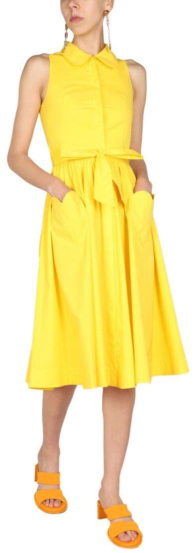 Moschino Heart Pockets Dress Goud