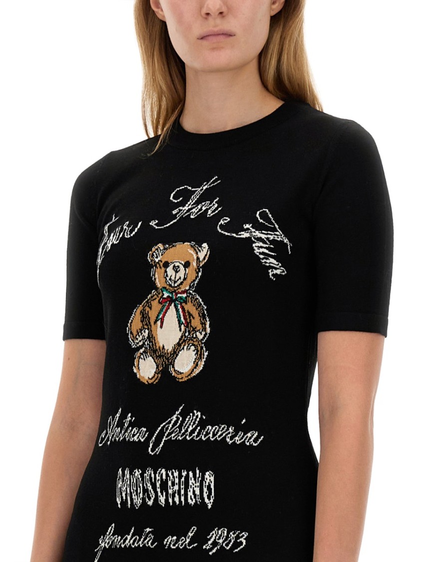 Moschino Knit Dress Zwart