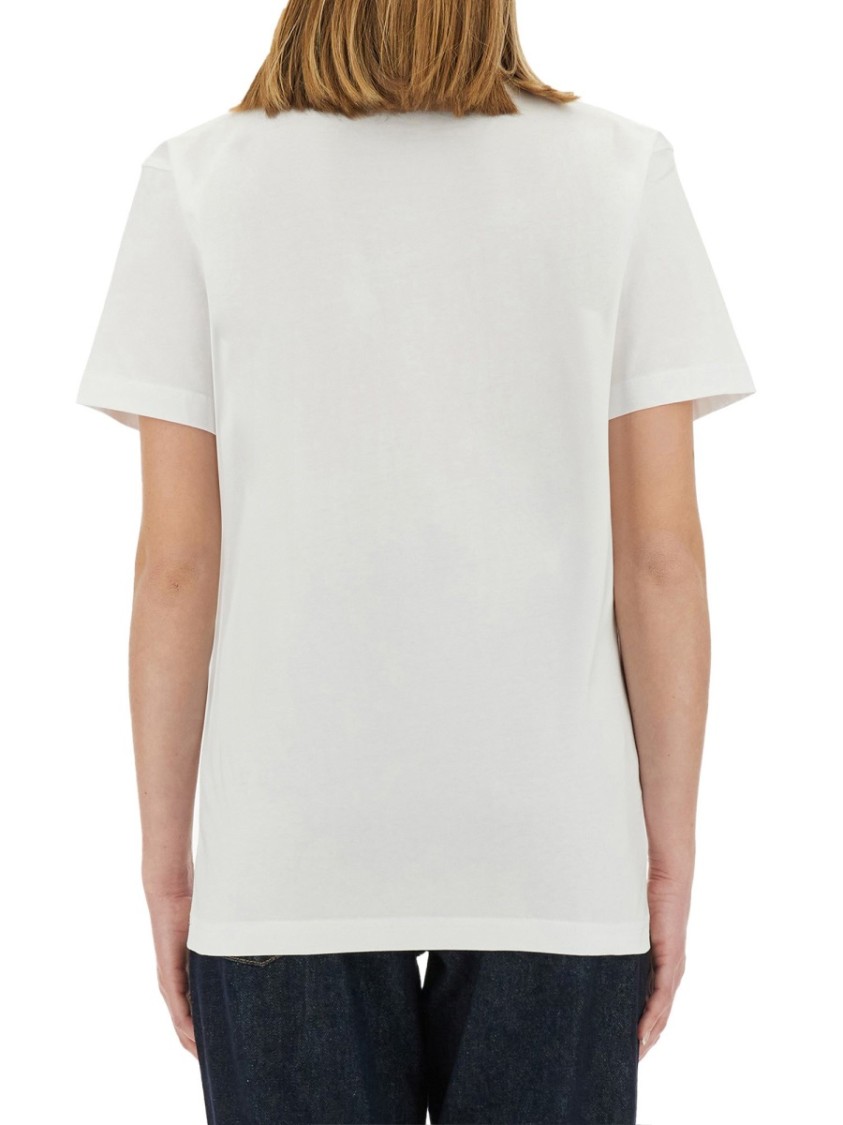 Moschino Artistic Printed T-Shirt In Soft Cotton Wit