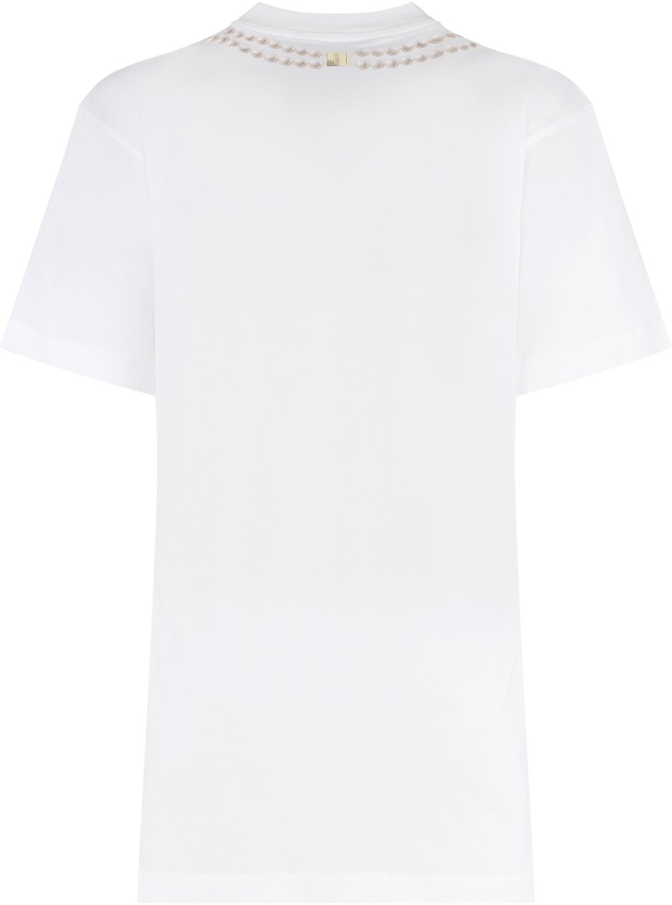 Moschino Printed cotton T-shirt Wit