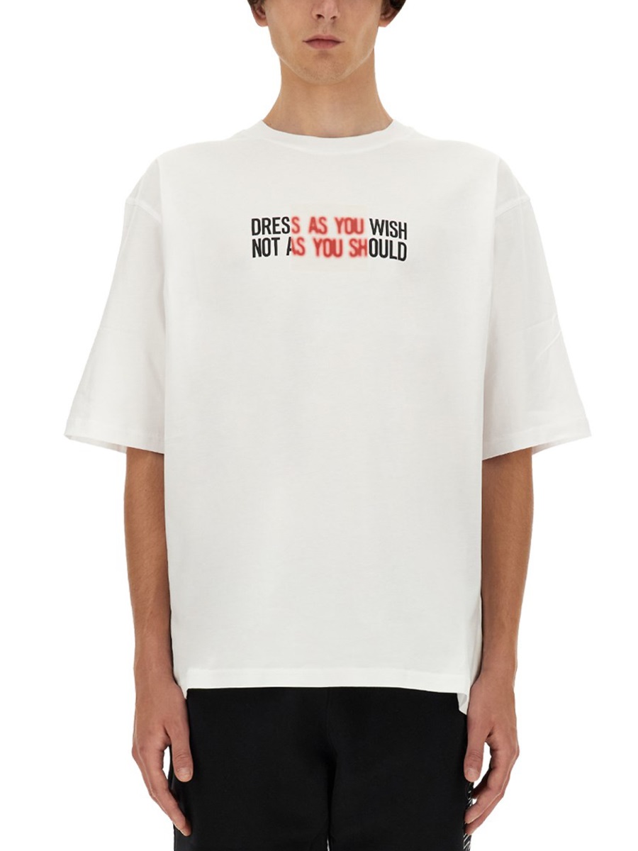 Moschino Oversized White T-Shirt Wit