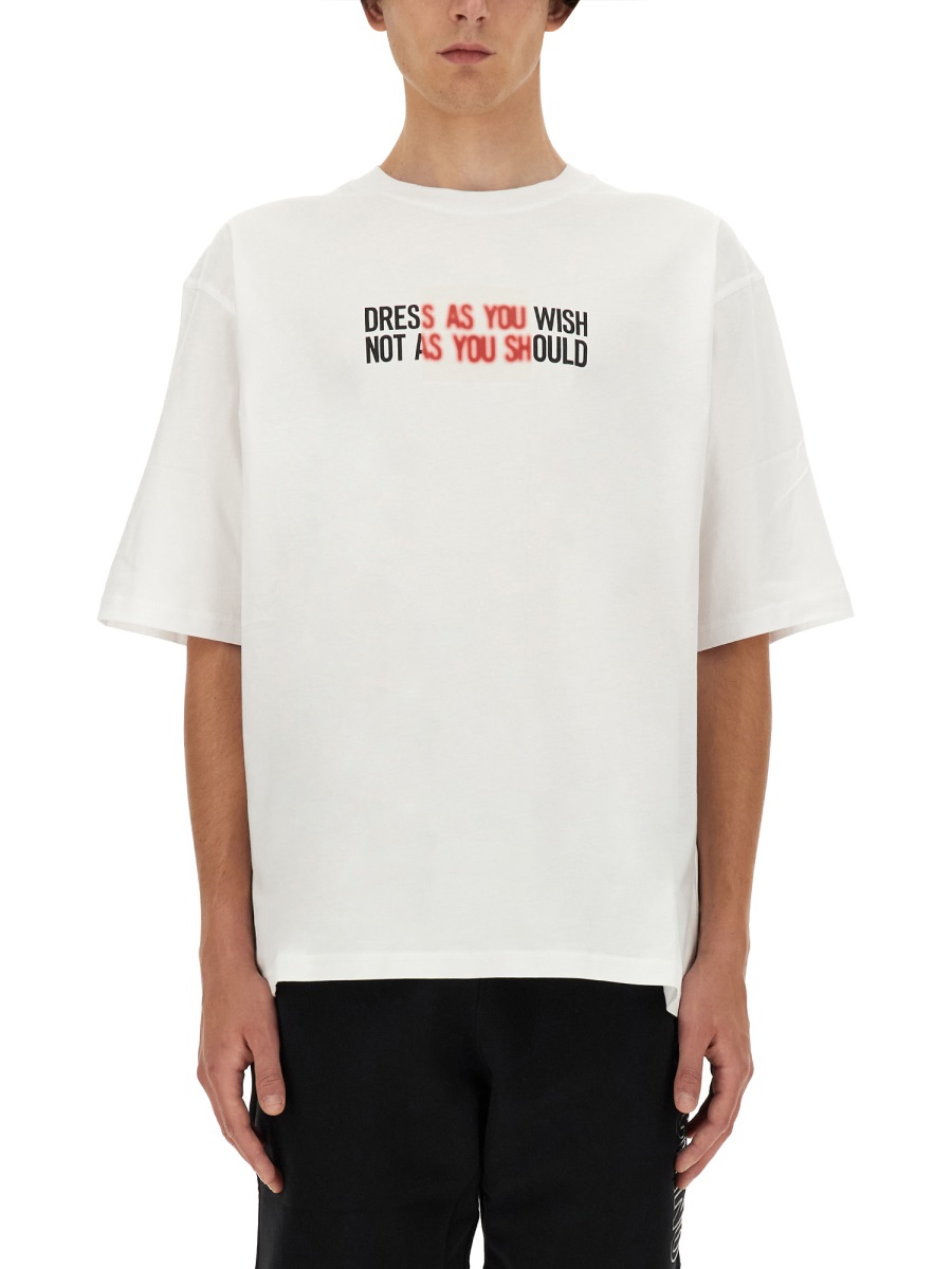 Moschino Oversized White T-Shirt Wit