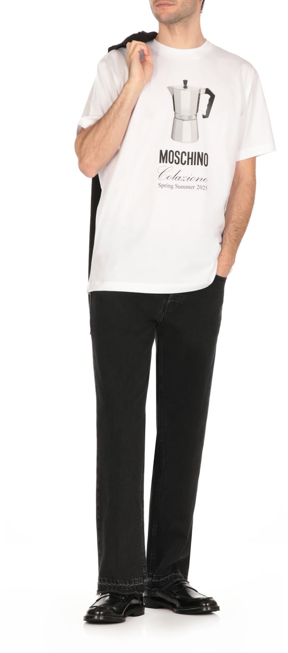 Moschino T-Shirts And Polos White Wit
