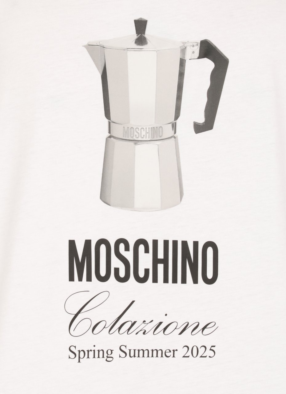 Moschino T-Shirts And Polos White Wit