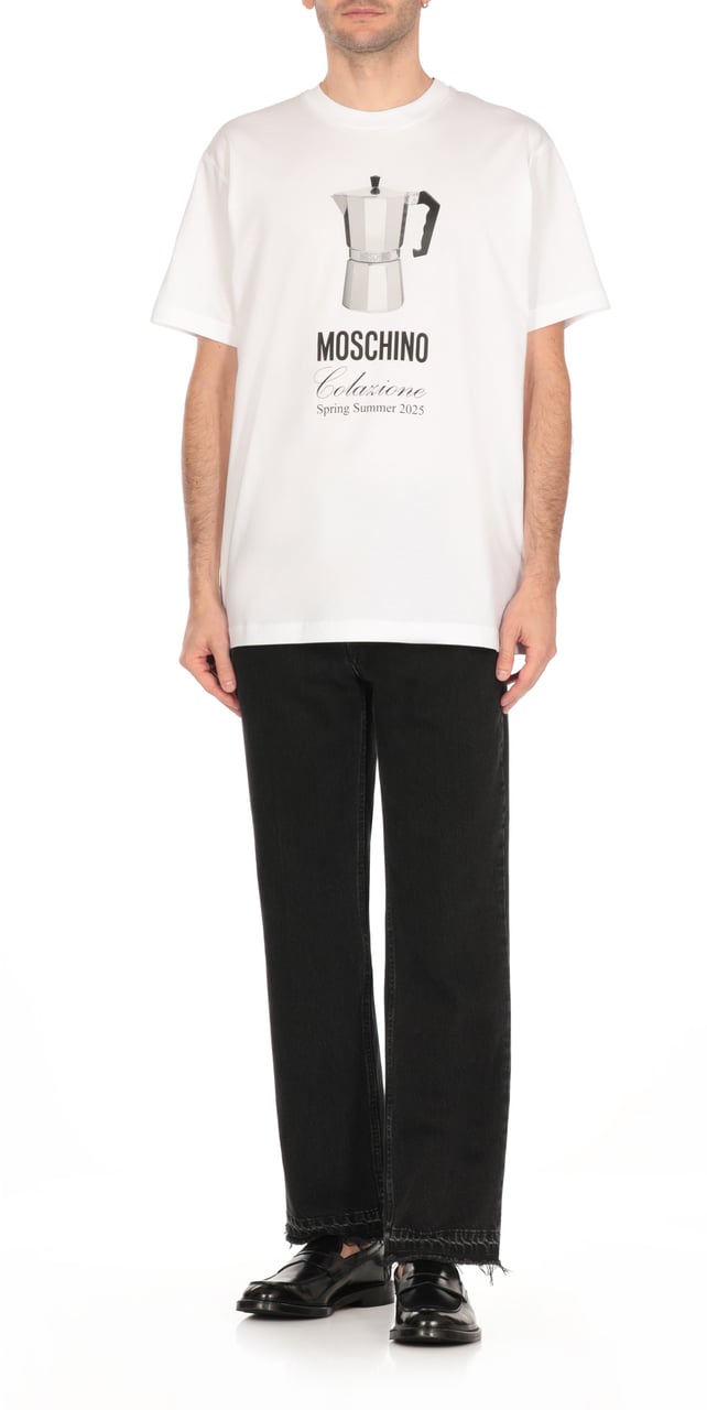 Moschino T-Shirts And Polos White Wit