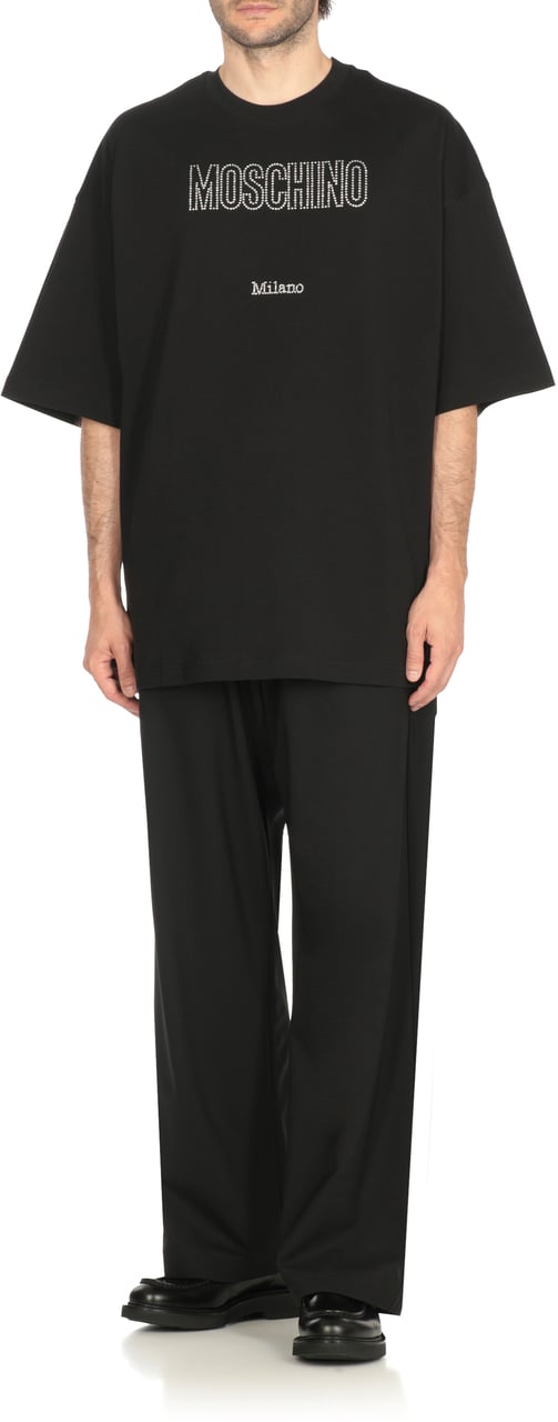 Moschino T-Shirts And Polos Black Zwart