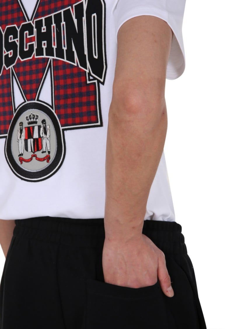 Moschino Relaxed Fit Round Neck T-Shirt Wit
