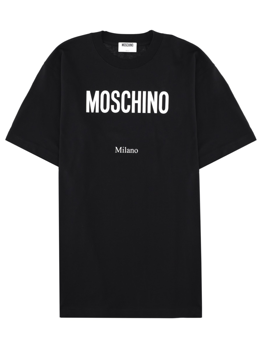 Moschino Crew Neck Bold Logo T-Shirt Zwart