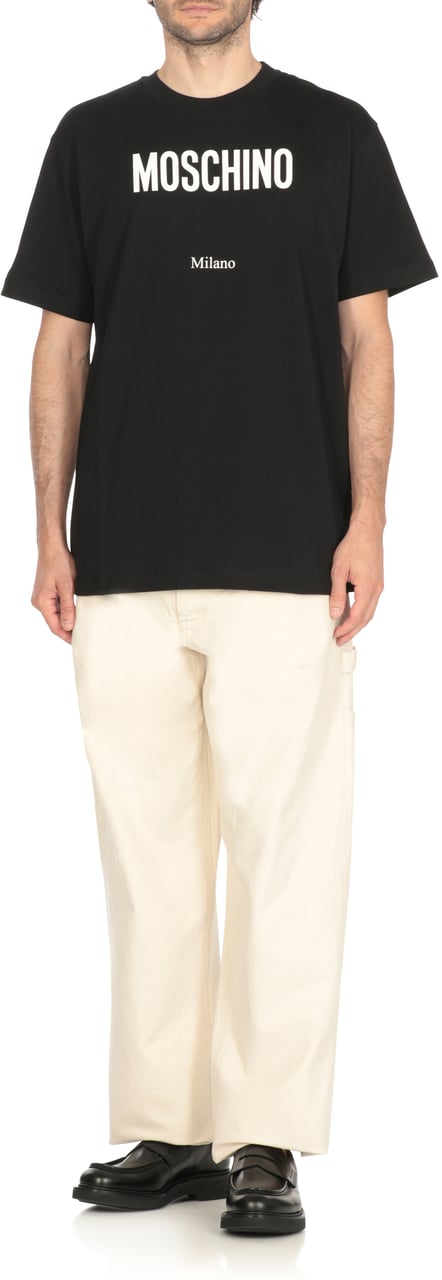 Moschino T-Shirts And Polos Black Zwart