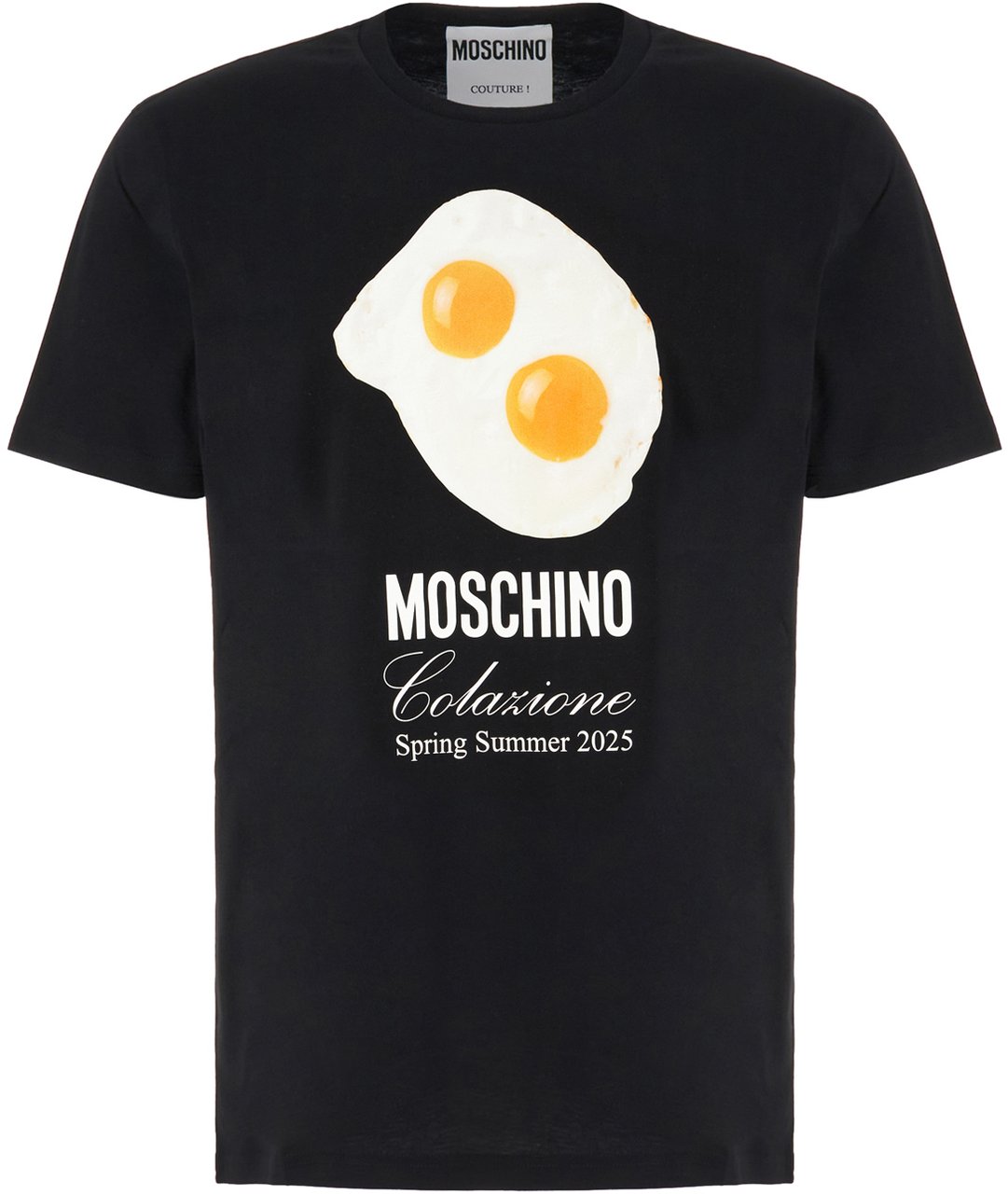 Moschino Moschino Black cotton t-shirt Zwart