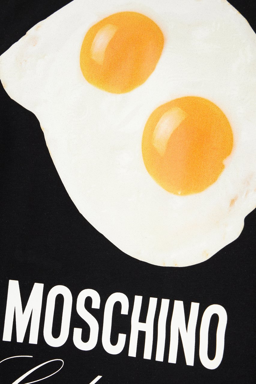 Moschino Moschino Black cotton t-shirt Zwart