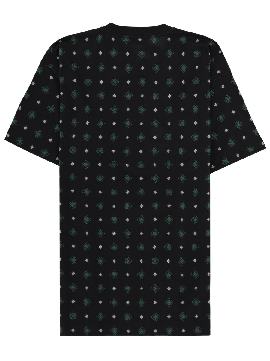 Moschino Black Diamond Pattern Teddy T-Shirt Zwart