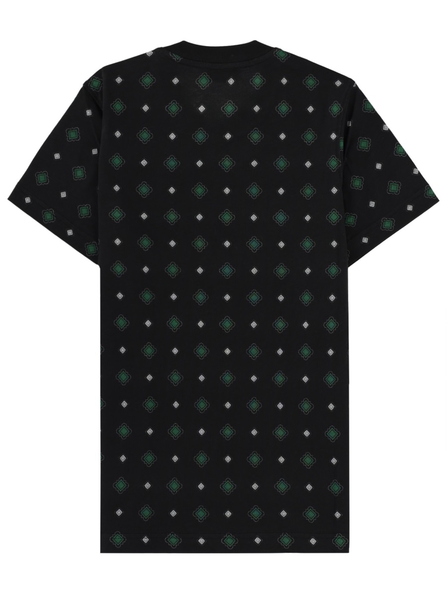 Moschino Black Diamond Pattern Teddy T-Shirt Zwart