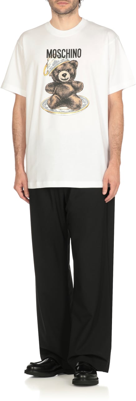 Moschino T-Shirts And Polos White Wit