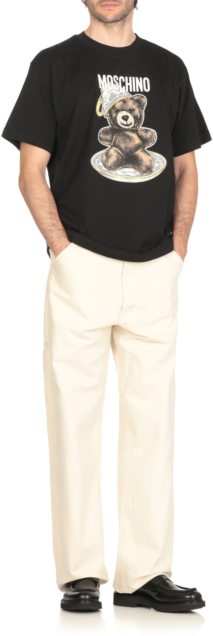 Moschino T-Shirts And Polos Black Zwart
