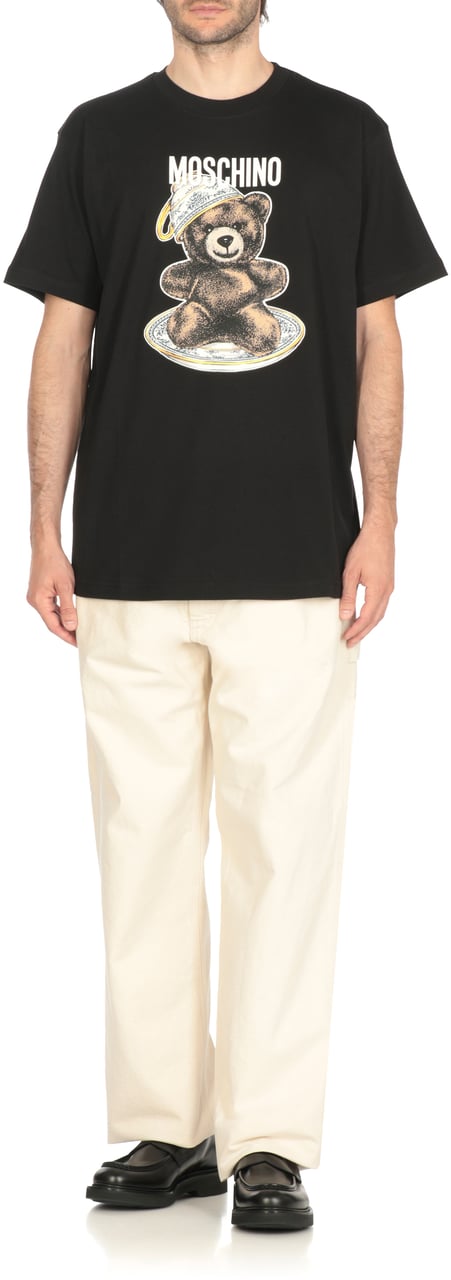 Moschino T-Shirts And Polos Black Zwart