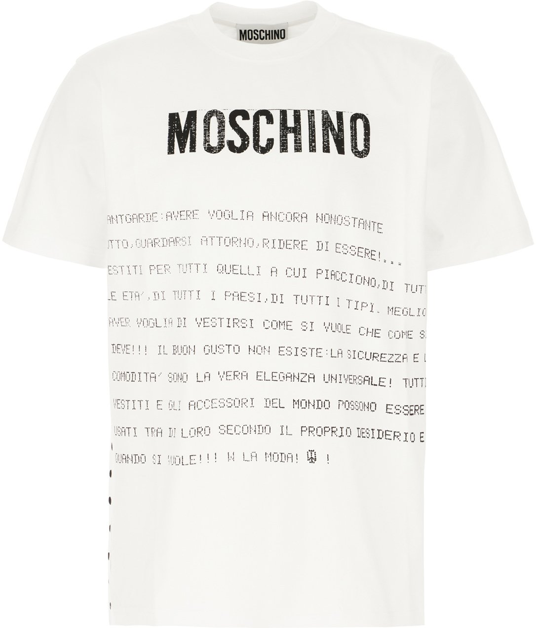 Moschino Moschino White cotton t-shirt Wit
