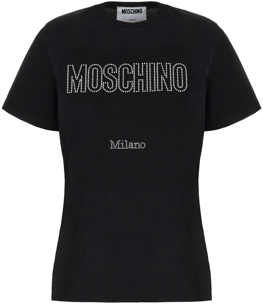 Moschino Moschino Black cotton t-shirt Zwart