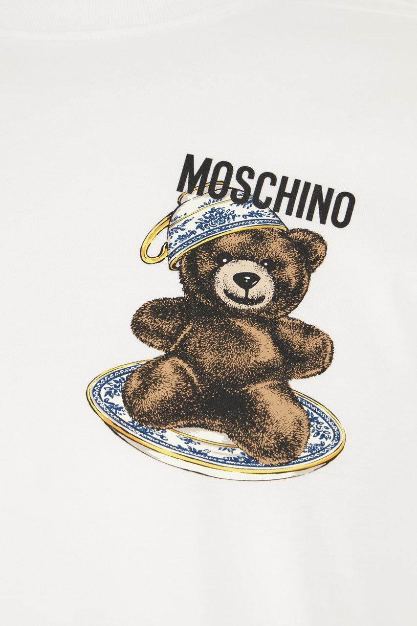 Moschino Moschino White cotton t-shirt Wit