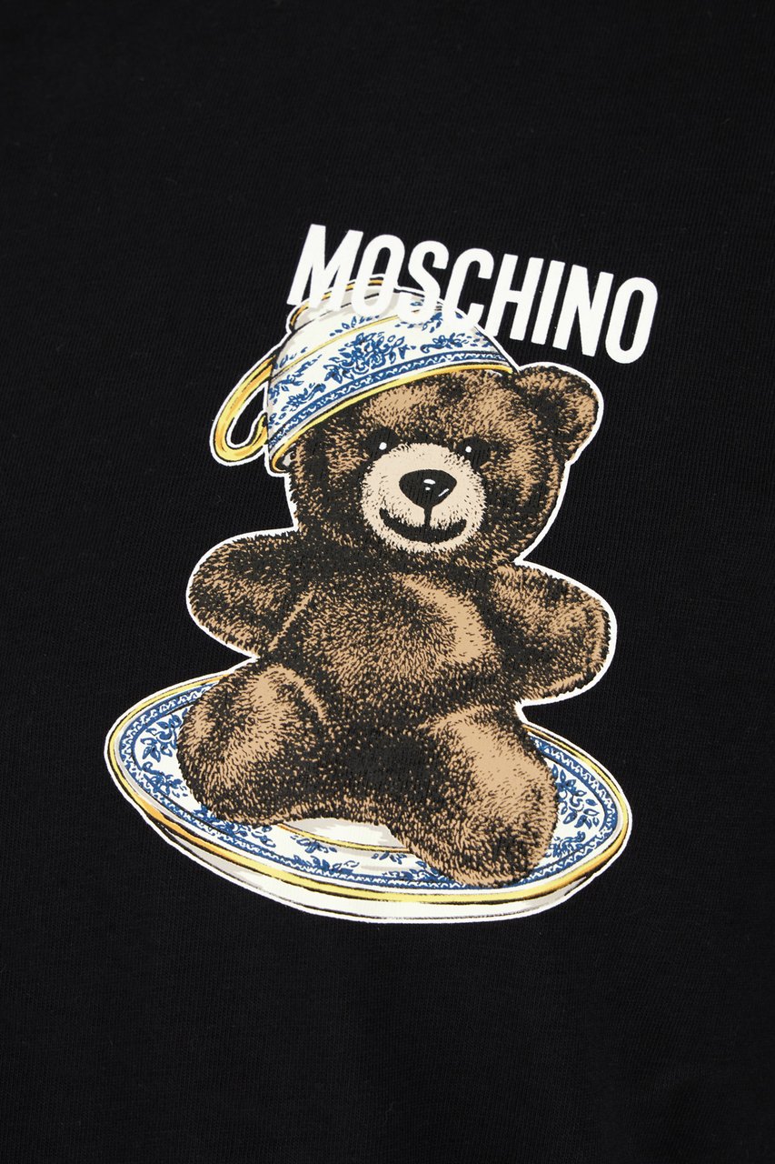 Moschino Moschino Black cotton t-shirt Zwart