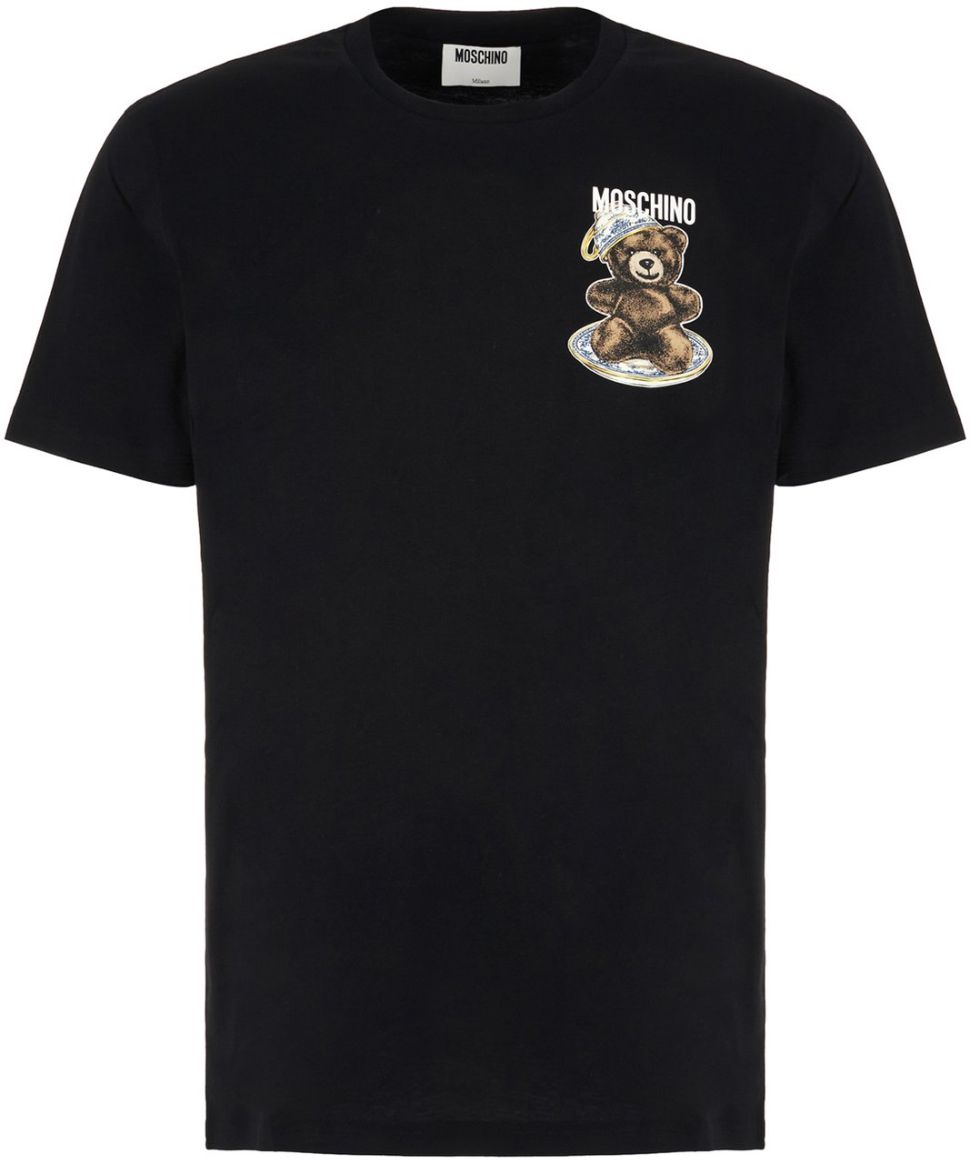 Moschino Moschino Black cotton t-shirt Zwart