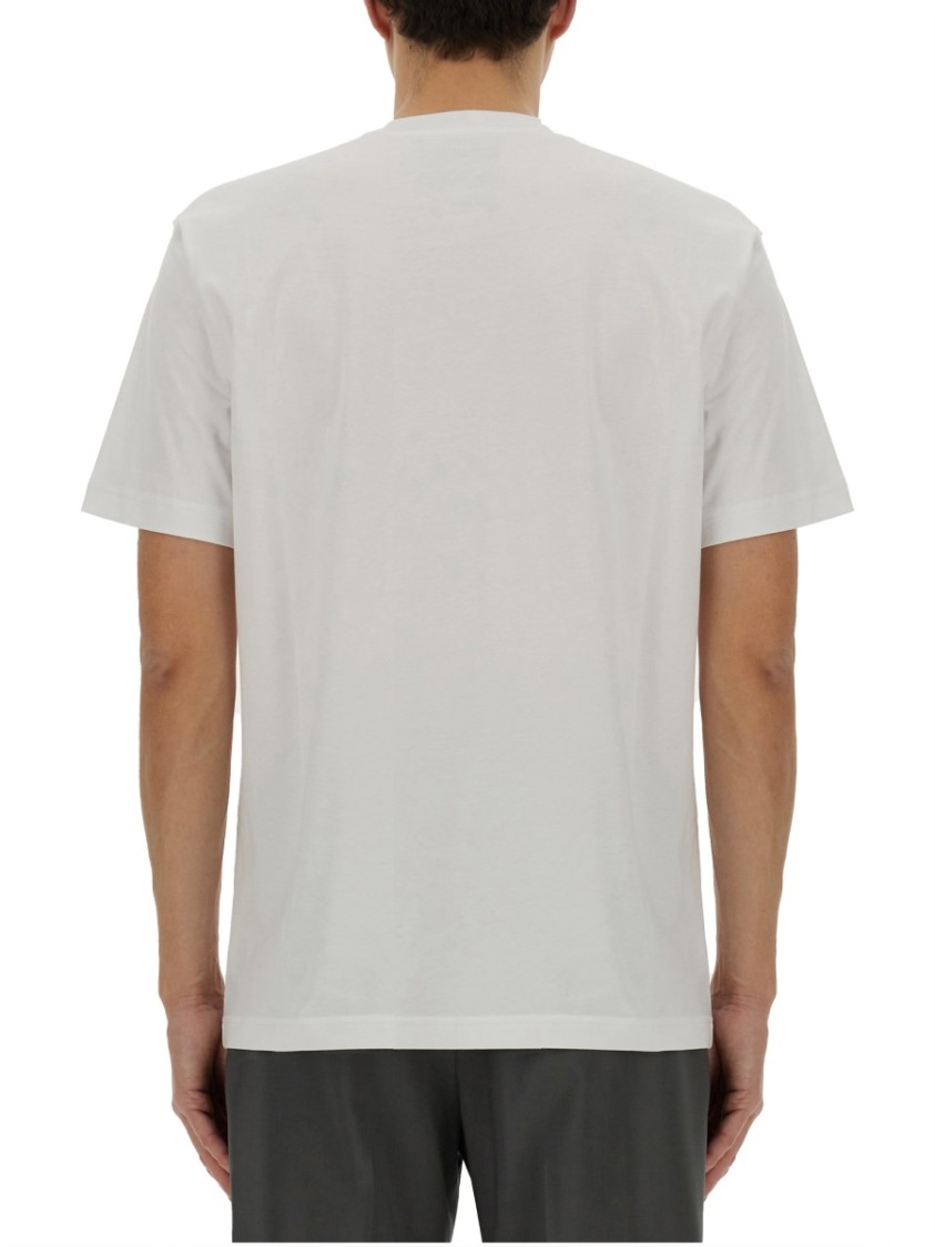 Moschino Crew Neck T-Shirt With Playful Logo Print Wit