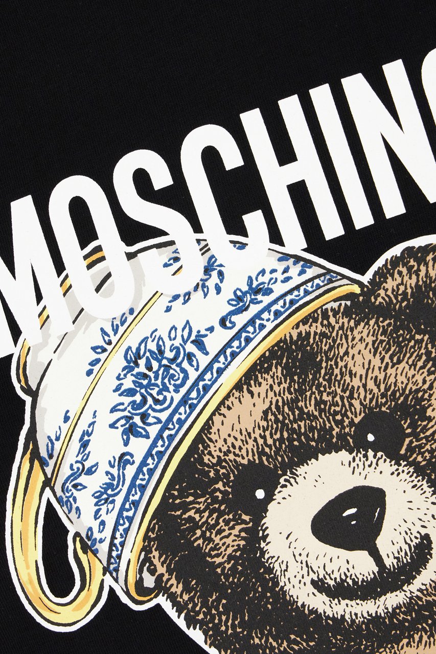 Moschino Moschino Black cotton t-shirt Zwart
