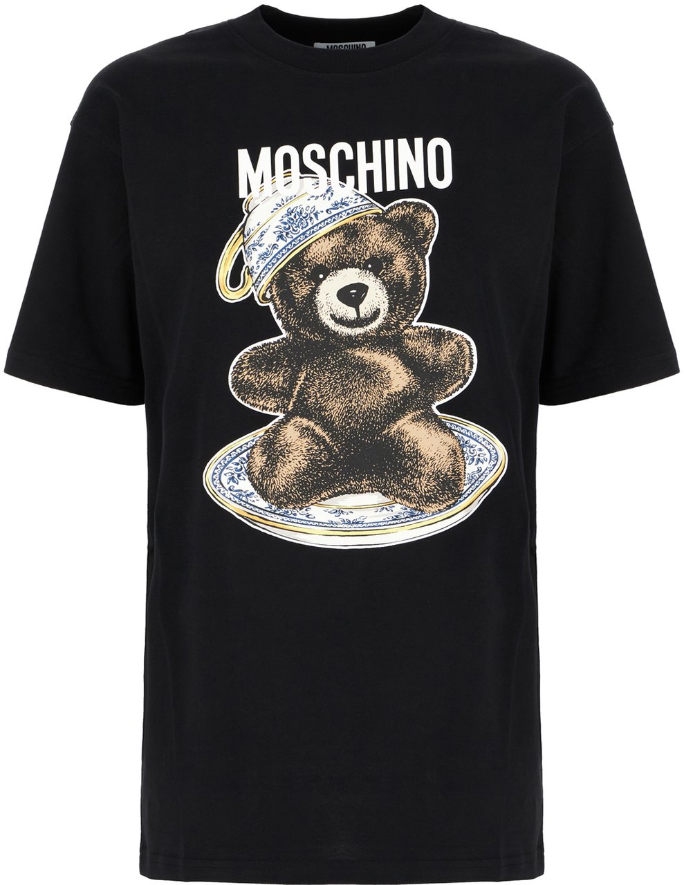Moschino Moschino Black cotton t-shirt Zwart