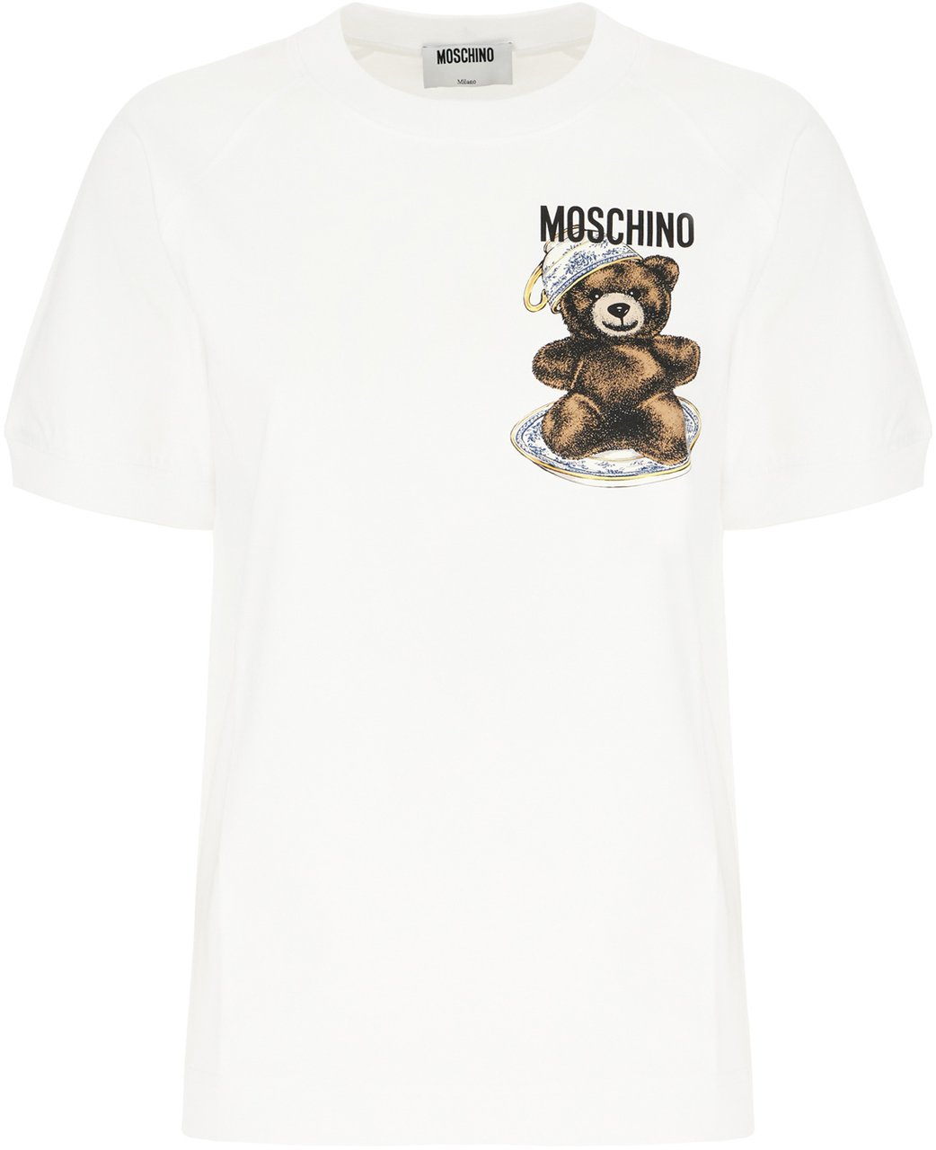 Moschino Moschino White cotton t-shirt Wit