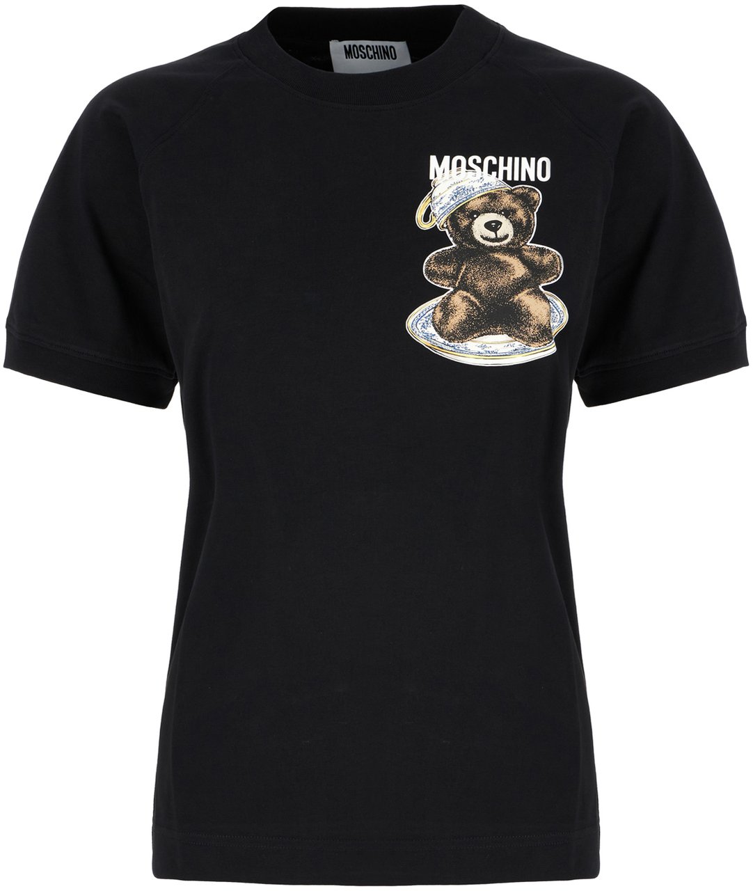 Moschino Moschino Black cotton t-shirt Zwart