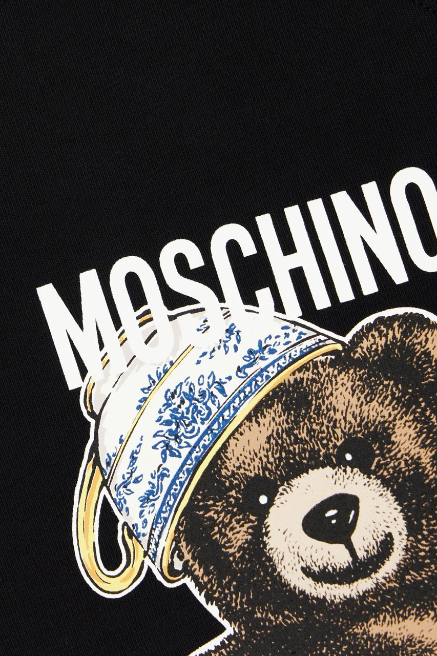 Moschino Moschino Black cotton t-shirt Zwart