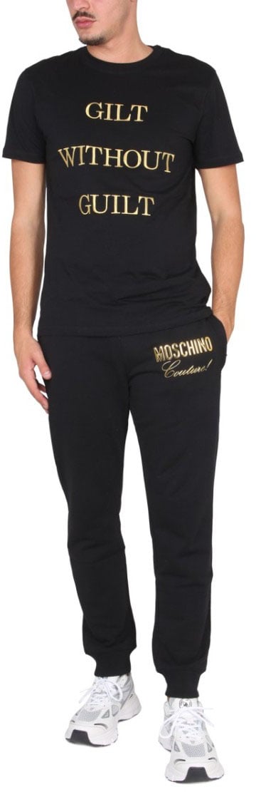 Moschino "Guilt Without Guilt" T-Shirt Zwart