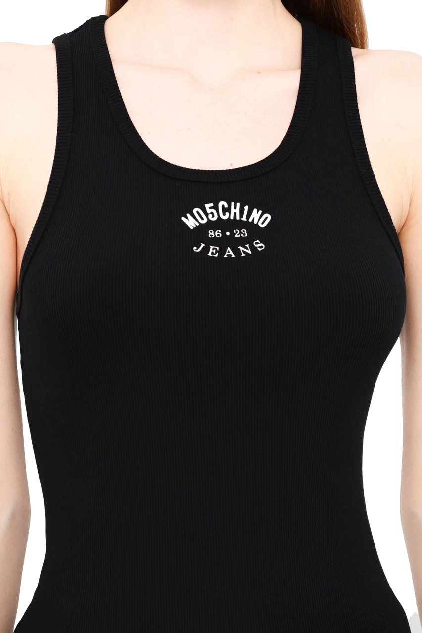 Moschino Top Fantasia Nero Zwart