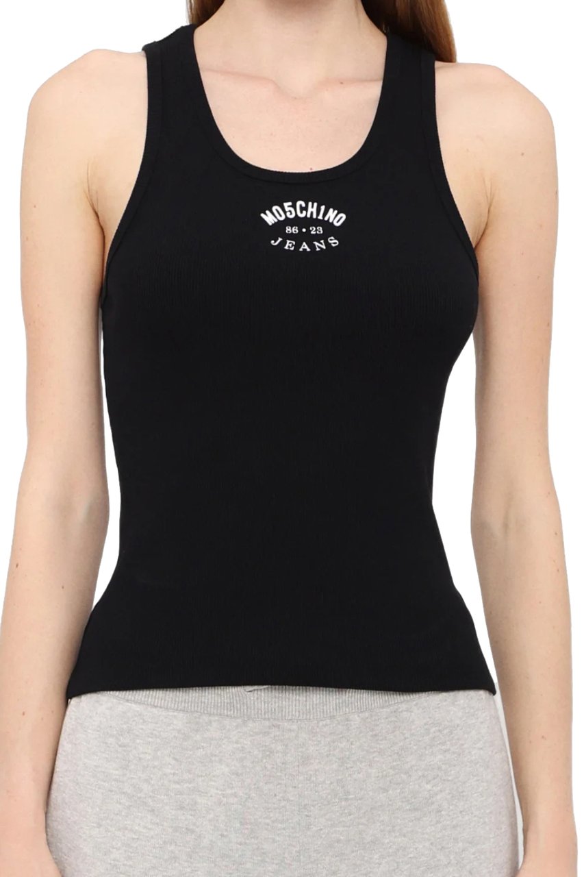 Moschino Top Fantasia Nero Zwart