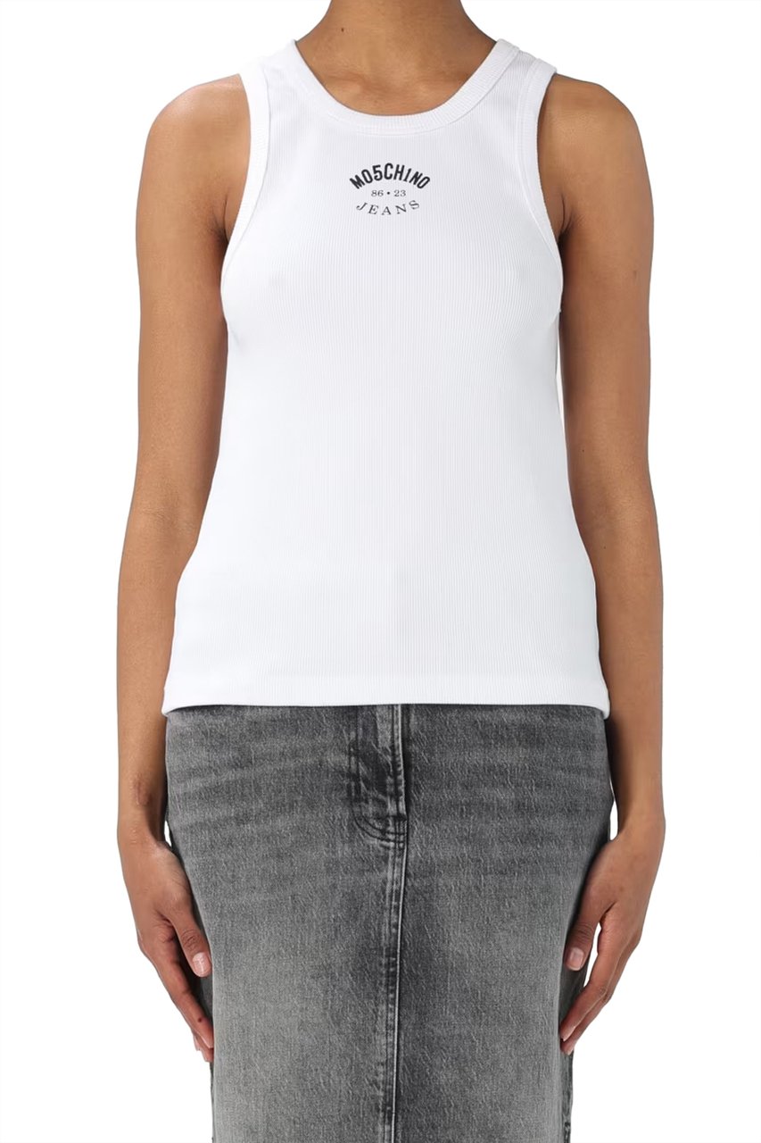 Moschino T-Shirts And Polos White Wit