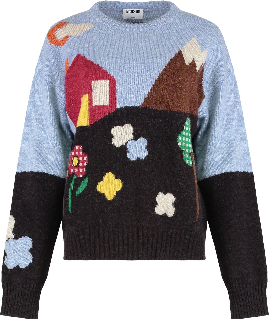 Moschino virgin wool crew-neck sweater Divers