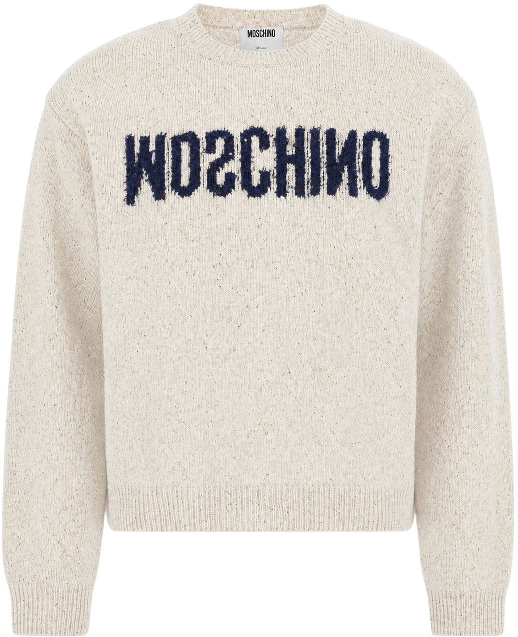 Moschino Sand wool blend sweater Neutraal