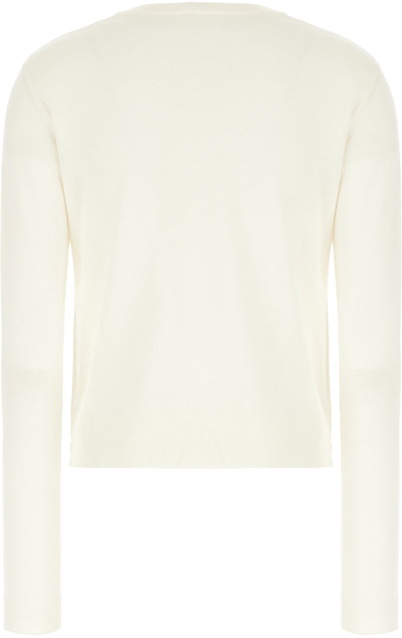 Moschino Ivory wool sweater Neutraal