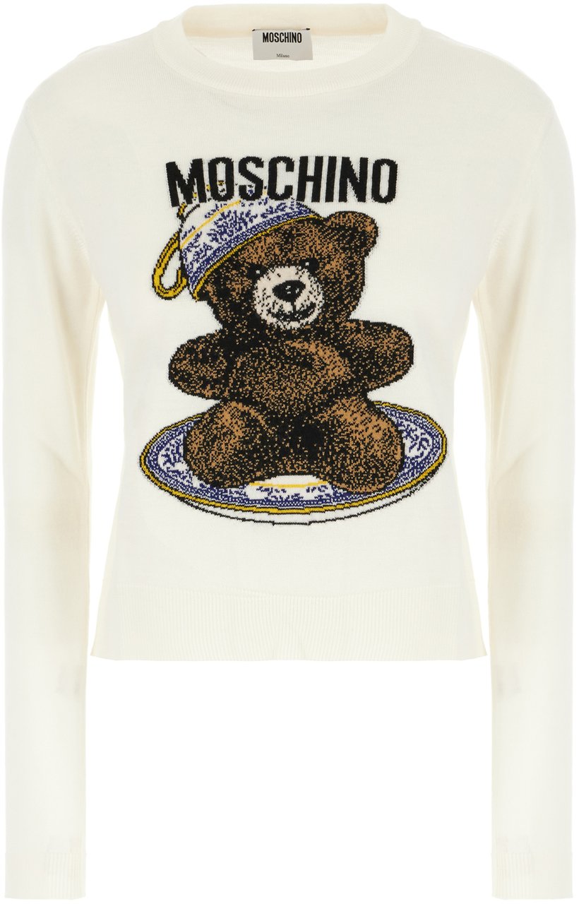 Moschino Moschino Ivory wool sweater Neutraal