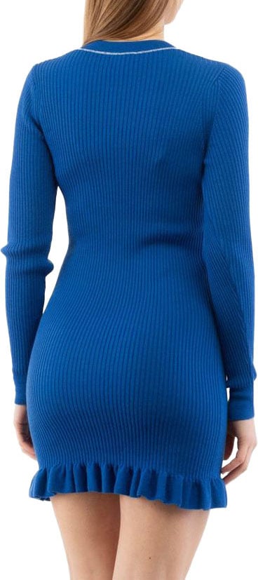 Moschino Multicolor Wool Casual Dress Divers