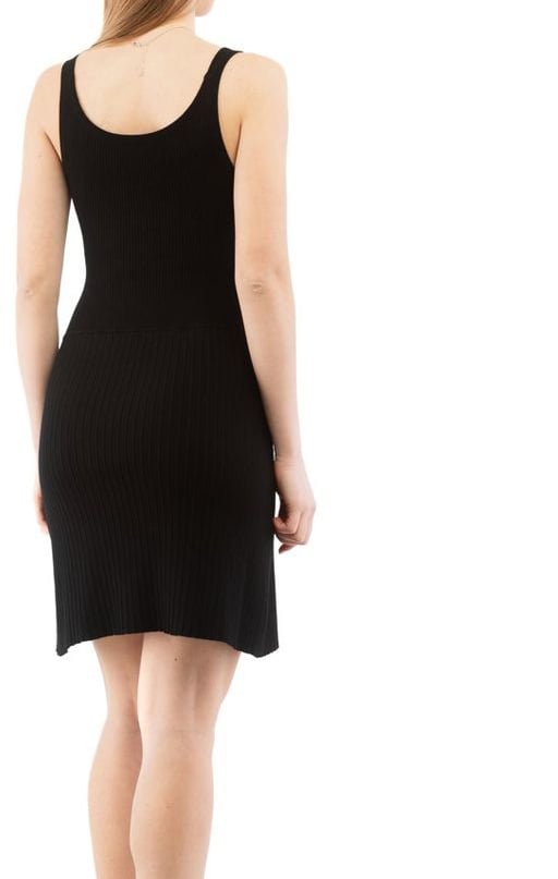 Moschino Black Viscose Casual Dress Zwart