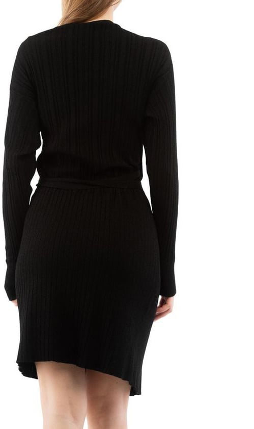 Moschino Black Viscose Casual Dress Zwart