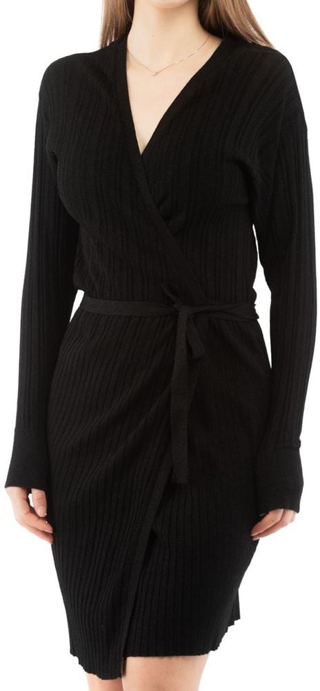 Moschino Black Viscose Casual Dress Zwart