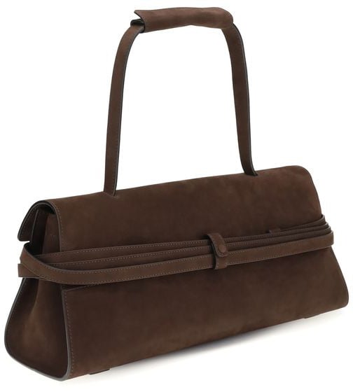 Moschino Moschino Brown Calf Leather Bos Taurus Shoulder Bag Bruin